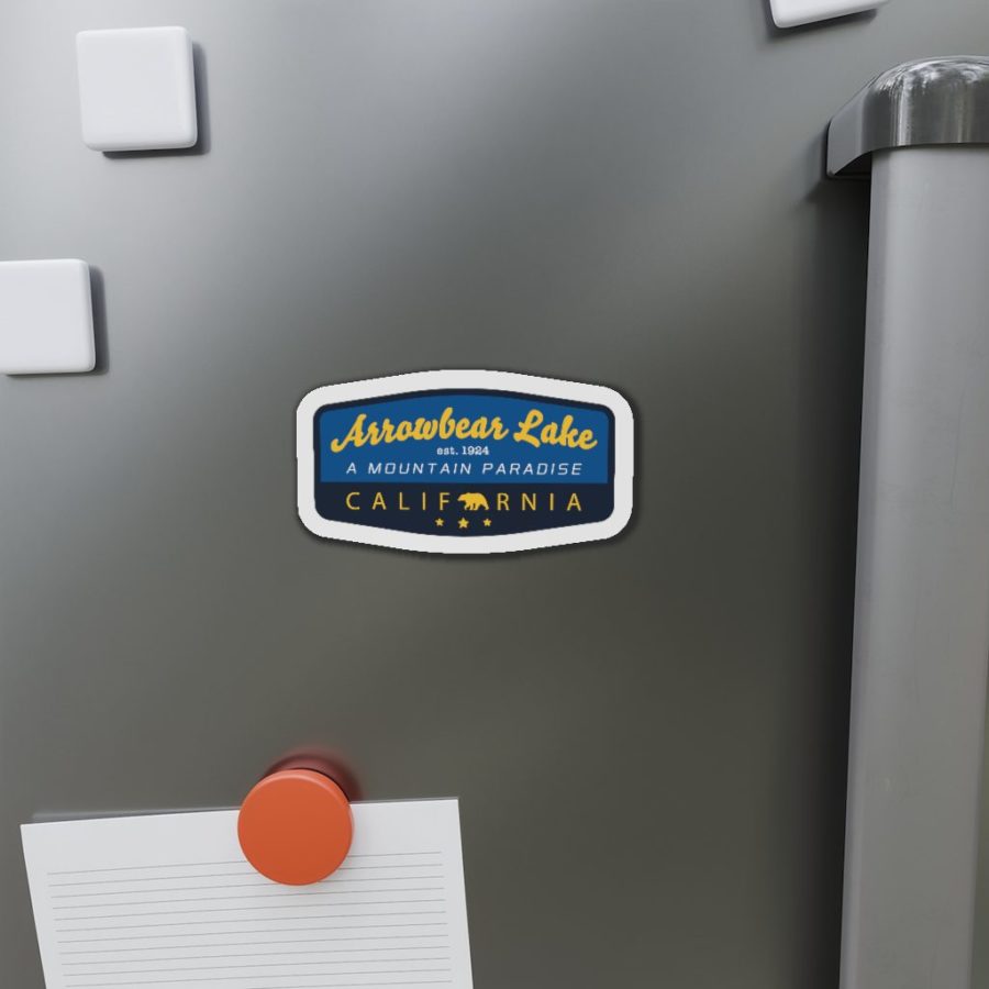 Arrowbear Fridge Magnet with our Mountain Paradise Sign Design - Image 2