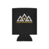 Lake Arrowhead Can Cooler Sleeve with our Black Gold Three Peak Arrowhead Design