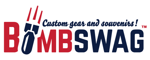 Bombswag™ Souvenirs Official Logo in Full Color + Tagline