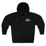 Lake Arrowhead Premium Zip Hoodie with our Signature Three Mountain Peak Arrowhead Design