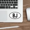 Photo of 72008 on the Blue Jay CA (BJ) Euro Oval City Sticker | Die Cut Decals |