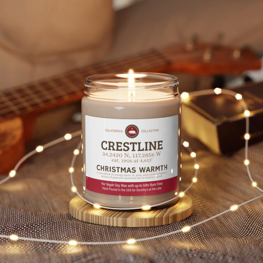 crestline, ca 9 oz soy candle from our california collection