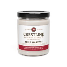 crestline, ca 9 oz soy candle from our california collection