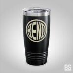 Bend Rounded Typeface 20oz Ringneck Tumbler