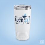 Blue Jay CA 20oz Ringneck Tumbler with our Blue Jay, Established Date, and Elevation Design