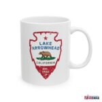 Lake Arrowhead Coffee Mug with our Signature Arrowhead in the Style of the California State Flag