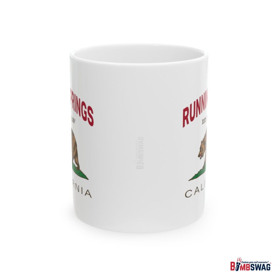 running springs coffee mug with our exclusive california bear artwork