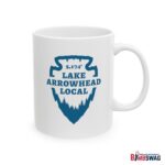 Lake Arrowhead Local Mug with our Signature Arrowhead in Blue on White Design