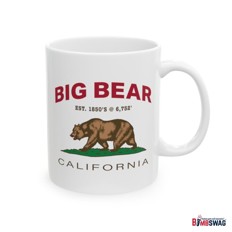 big bear coffee mug with our exclusive california bear artwork