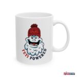 Lake Arrowhead Coffee Mug with our Exclusive Winter Yeti Powered Artwork