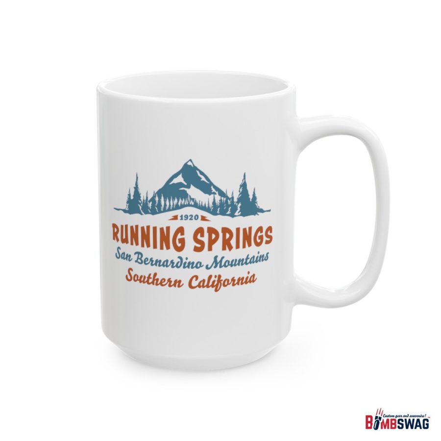 running springs coffee mug with our vintage mountain starlight design