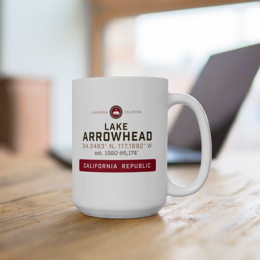 lake arrowhead coffee mug from our signature california collection