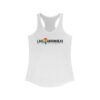 lake arrowhead women's racerback lgbtq+ pride tank top with rainbow arrowhead
