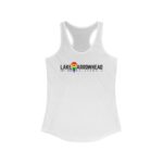 Lake Arrowhead Women's Racerback LGBTQ+ Pride Tank Top with Rainbow Arrowhead