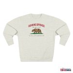 Running Springs, Ca Premium California Bear Crewneck Sweatshirt with Est. Date + Elevation