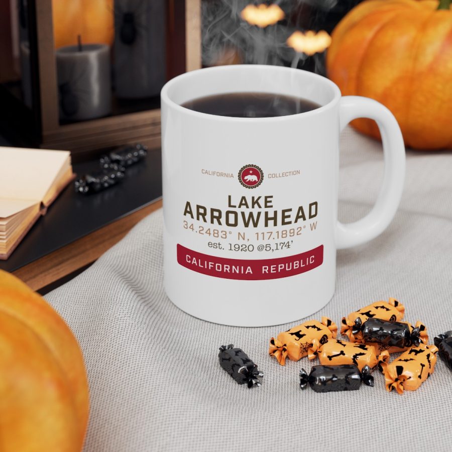 lake arrowhead coffee mug from our signature california collection