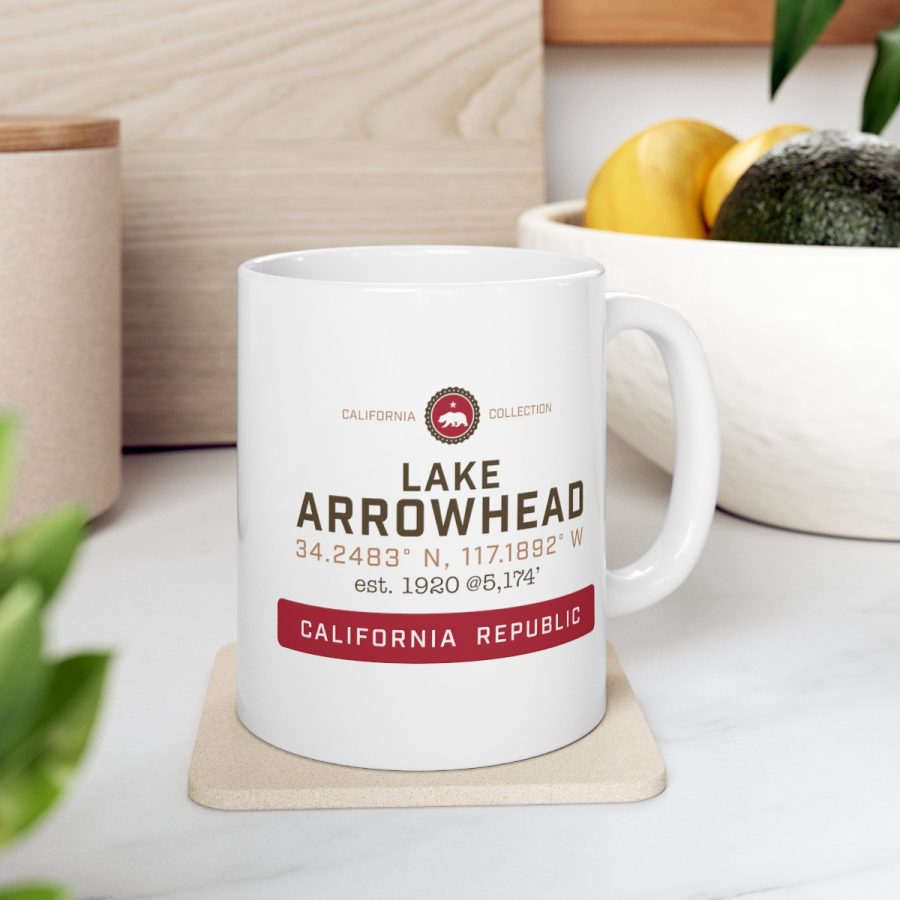 lake arrowhead coffee mug from our signature california collection