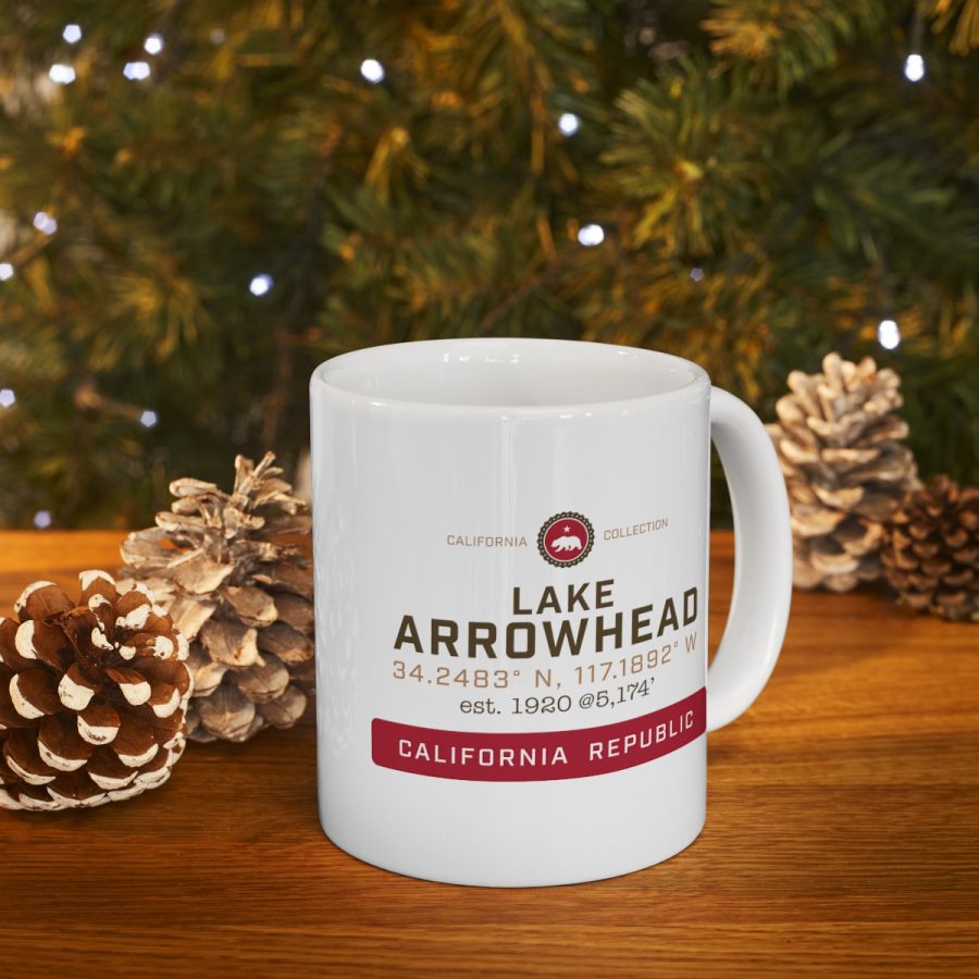 lake arrowhead coffee mug from our signature california collection