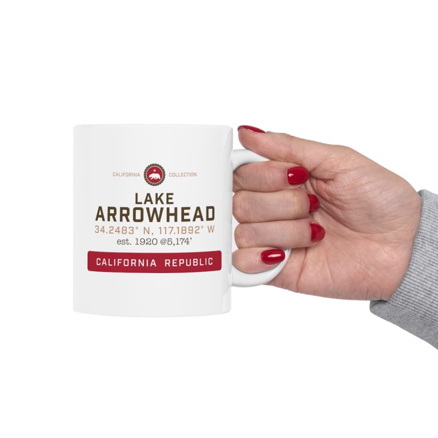 lake arrowhead coffee mug from our signature california collection