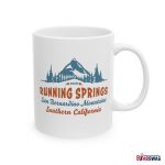 Running Springs Coffee Mug with our Vintage Mountain Starlight Design