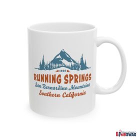 running springs coffee mug with our vintage mountain starlight design