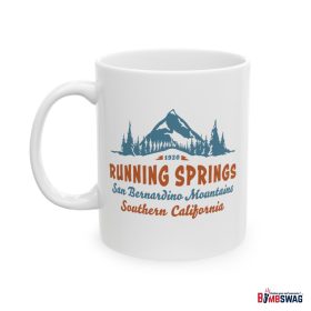 running springs coffee mug with our vintage mountain starlight design