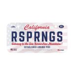 Running Springs California Souvenir Mini Aluminum License Plate