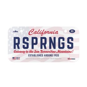 running springs california souvenir mini aluminum license plate