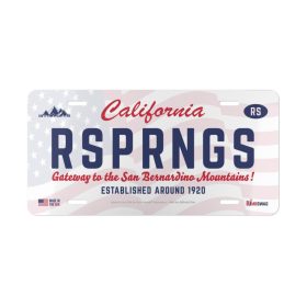 running springs california souvenir aluminum license plate