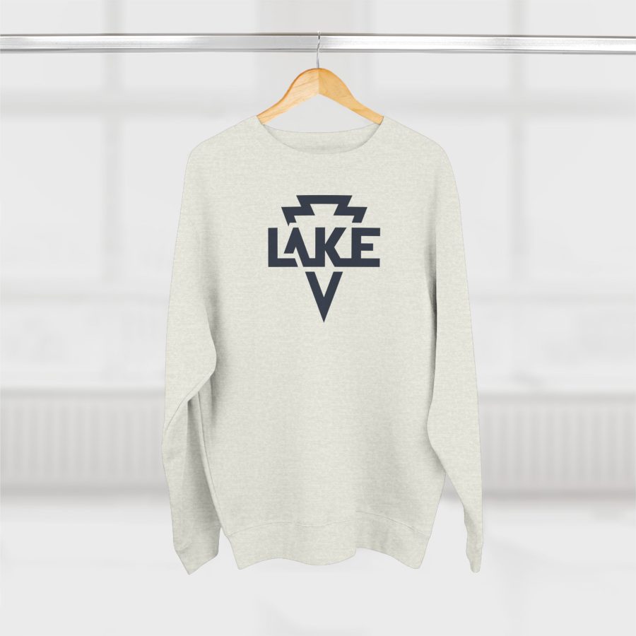 lake arrowhead modern typeface + arrowhead premium crewneck sweatshirt