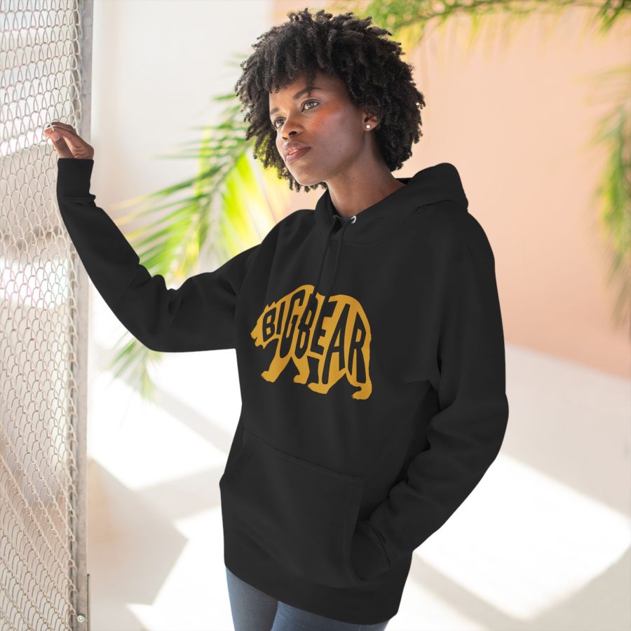 big bear california bear word wrap premium hoodie