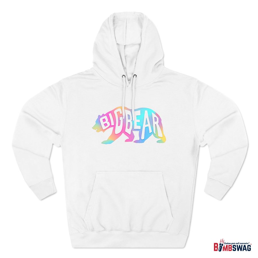 big bear california bear word wrap premium hoodie