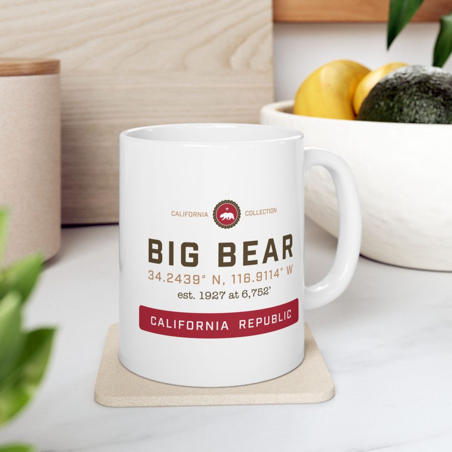 big bear coffee mug from our signature california collection