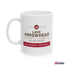 lake arrowhead coffee mug from our signature california collection