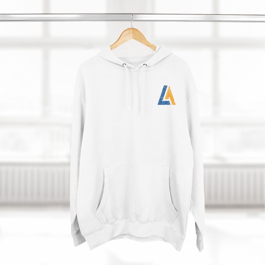 lake arrowhead premium modern la stamp hoodie with map coordinates