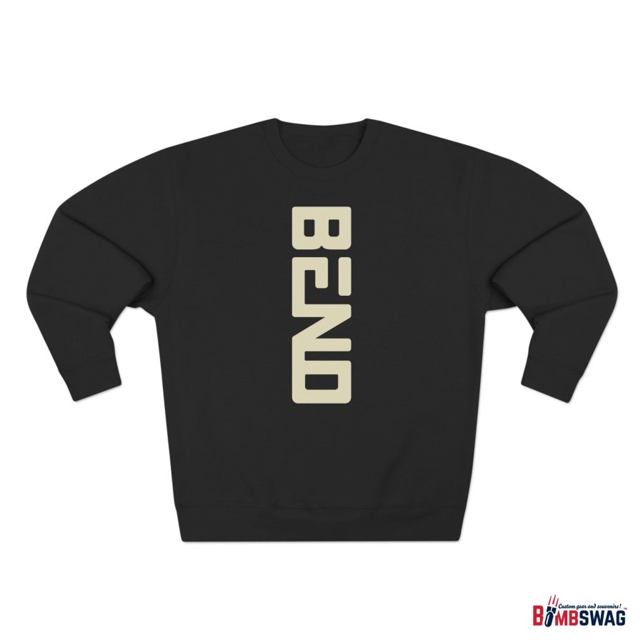 bend oregon modern typeface premium crewneck sweatshirt