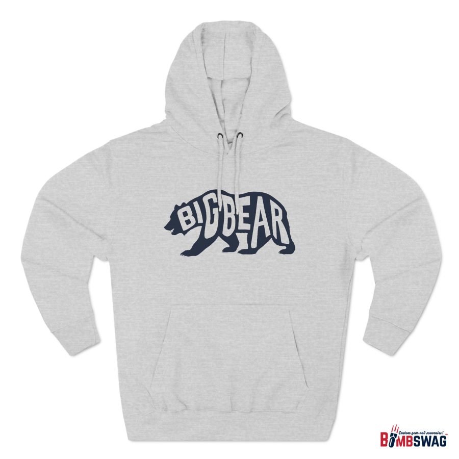 big bear california bear word wrap premium hoodie