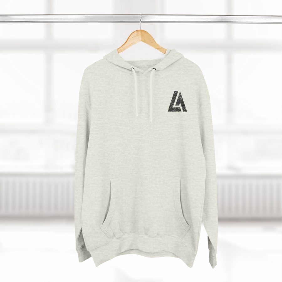 lake arrowhead premium modern la stamp hoodie with map coordinates