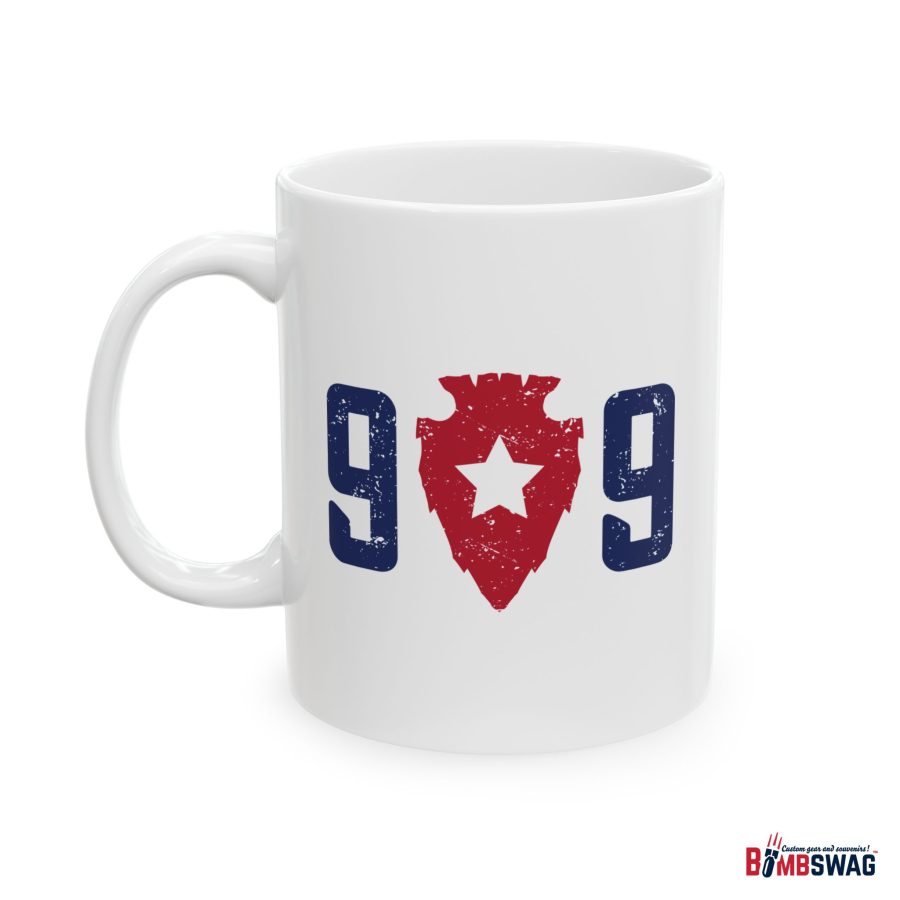 lake arrowhead coffee mug with our exclusive 909 series artwork