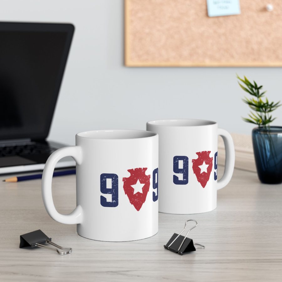 lake arrowhead coffee mug with our exclusive 909 series artwork