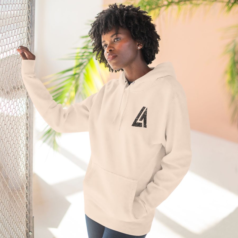 lake arrowhead premium modern la stamp hoodie with map coordinates