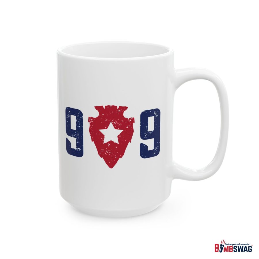 lake arrowhead coffee mug with our exclusive 909 series artwork