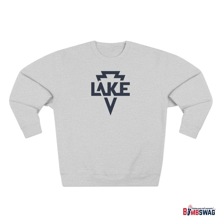 lake arrowhead modern typeface + arrowhead premium crewneck sweatshirt