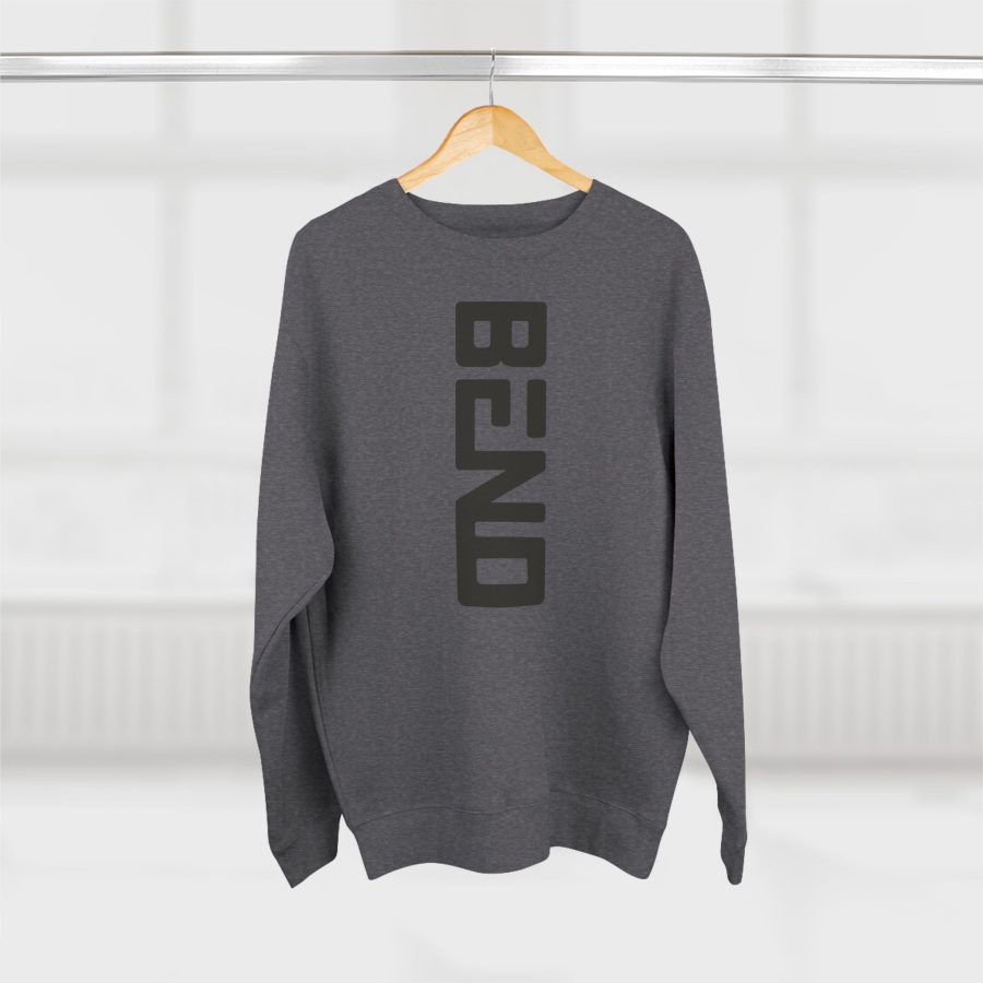 bend oregon modern typeface premium crewneck sweatshirt