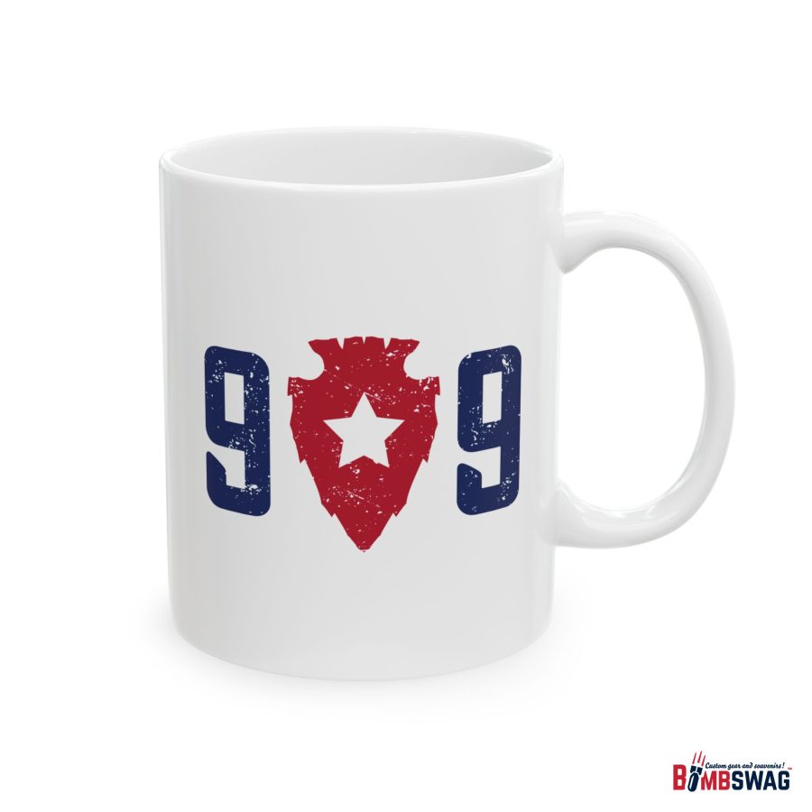 lake arrowhead coffee mug with our exclusive 909 series artwork