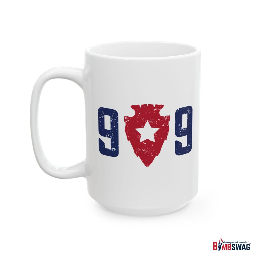 lake arrowhead coffee mug with our exclusive 909 series artwork