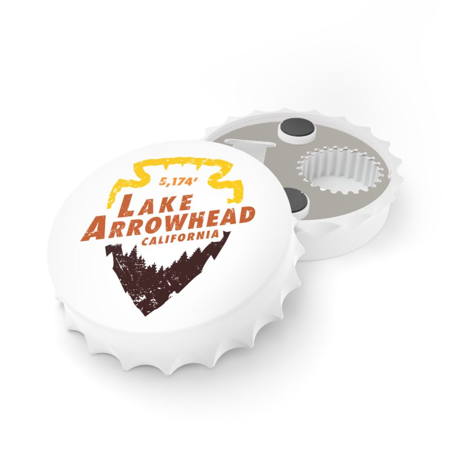 lake arrowhead bottle opener with our vintage signature arrowhead design