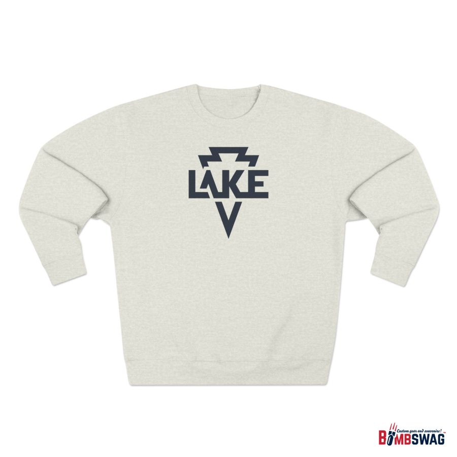 lake arrowhead modern typeface + arrowhead premium crewneck sweatshirt