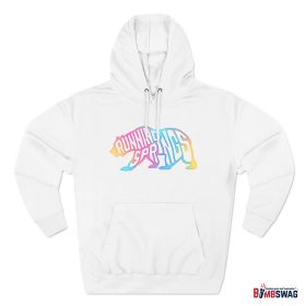 running springs california bear word wrap premium hoodie