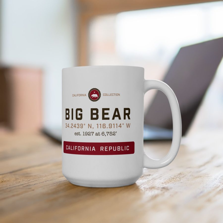 big bear coffee mug from our signature california collection